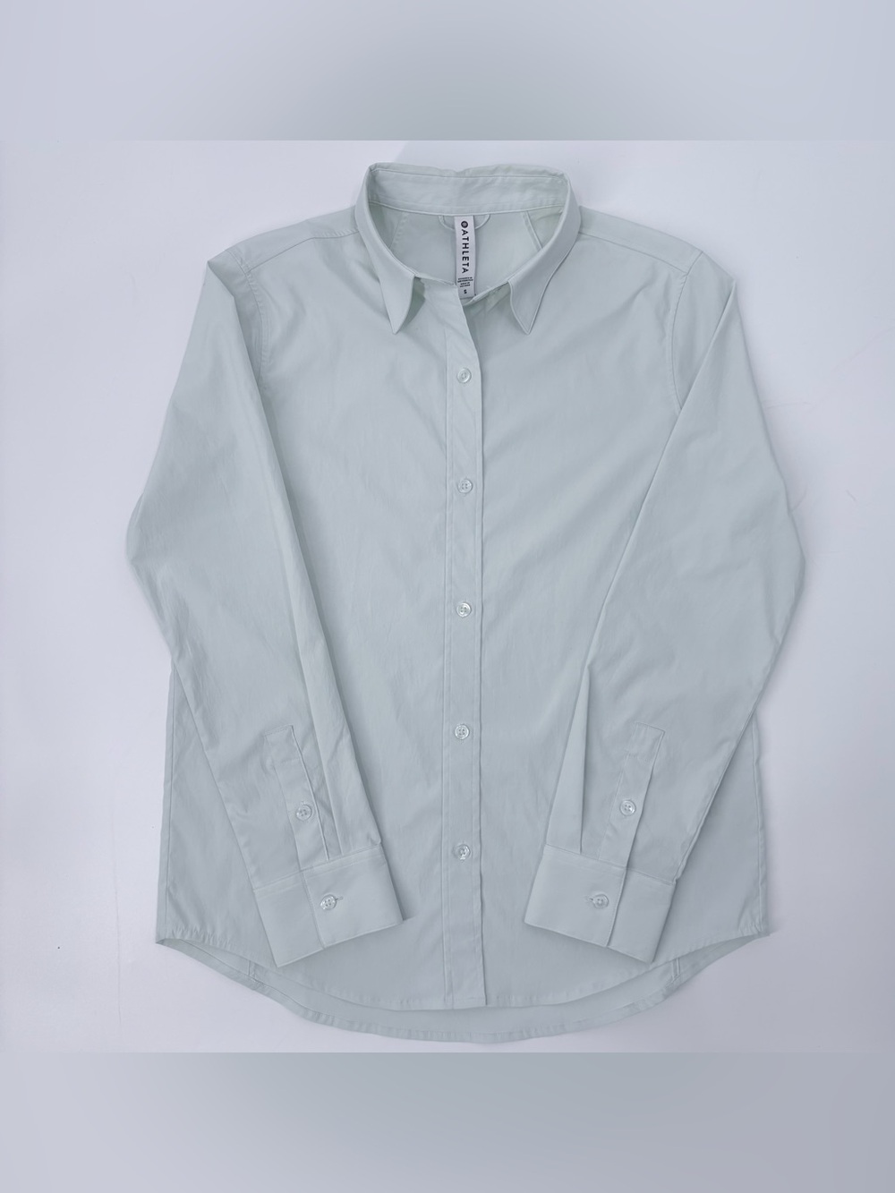 Athleta Women’s Mint Green Button Down Midtown Shirt